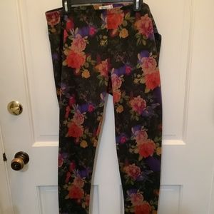 JW Los Angeles (Johnny Was) Floral Leggings - Never Worn